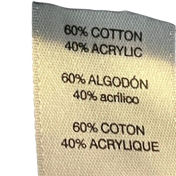 Chicos Womens Cotton Blend Navy Metallic Long Sleeve Chunky Knit Sweater 2 L - Picture 15 of 16